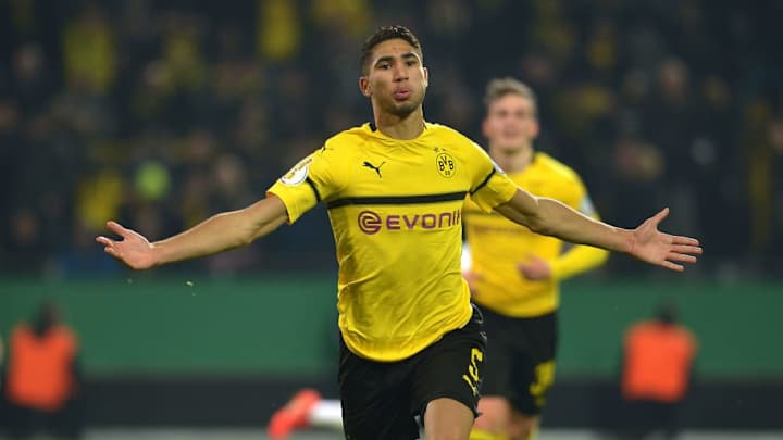 Achraf Hakimi multiplicó su valordurante su cesión al Borussia Dortmund