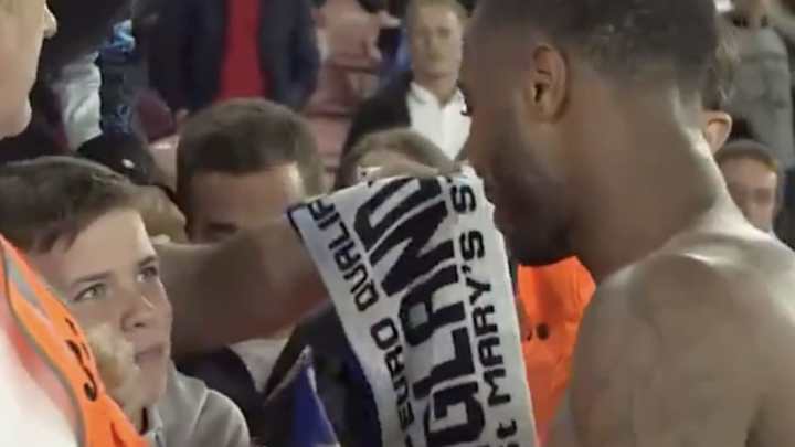 Raheem Sterling Makes Young England Fan's Year by Handing Over Boots After Kosovo Victory
