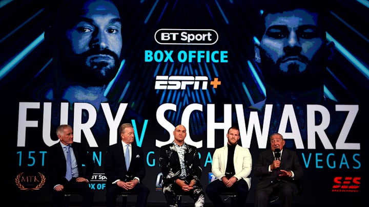 Tyson Fury vs. Tom Schwarz: How to Watch Top Rank Boxing