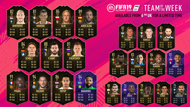 FIFA 19 Ultimate Team: Eden Hazard, Miralem Pjanic & Paul Pogba Headline TOTW 28