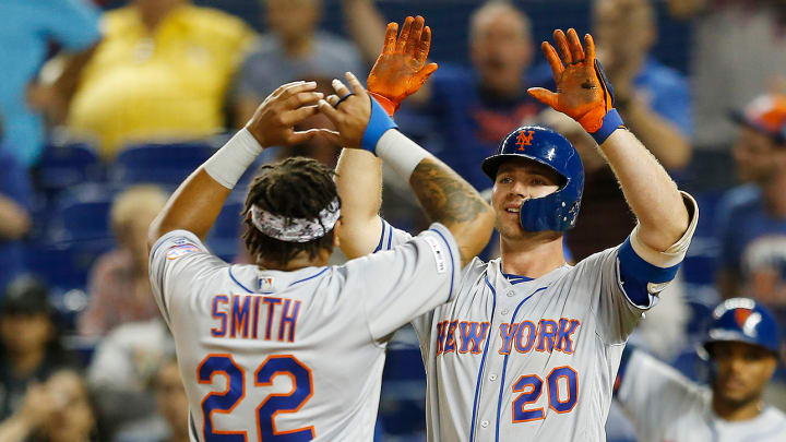 In the Battle for Playing Time, First Basemen Pete Alonso and Dominic Smith Preserve Their Friendship