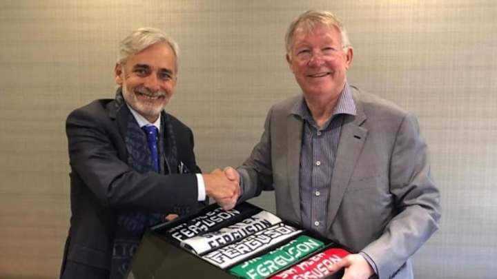 ​Chucho Martínez presume reunión con Sir Alex Ferguson