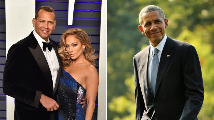 A-Rod and J-Lo Got a Handwritten Letter From Barack Obama After Their Engagement