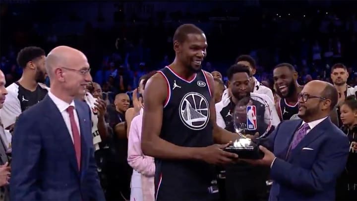 Warriors' Kevin Durant Named NBA All-Star Game MVP Warriors' Kevin Durant Named NBA All-Star Game MVP