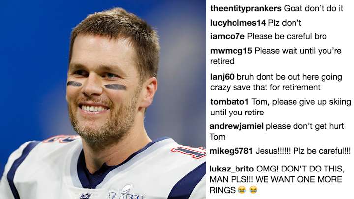 Tom Brady Terrifies Patriots Fans With Ski Jumping Video