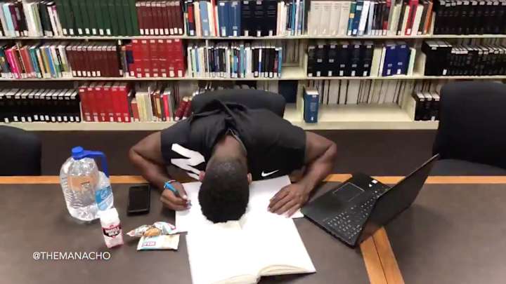 Watch: Emmanuel Acho Shows 'REAL Day in the Life' of Student-Athletes in Spoof of NCAA Video Watch: Emmanuel Acho Shows 'REAL Day in the Life' of Student-Athletes in Spoof of NCAA Video