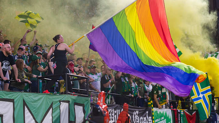 Timbers Army, Other Fans Protest MLS Ban on Political Displays at Sounders Game Timbers Army, Other Fans Protest MLS Ban on Political Displays at Sounders Game