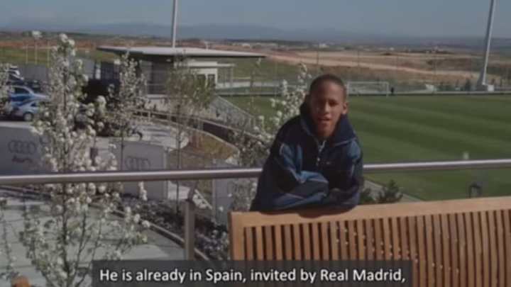 Las fotos inéditas de Neymar en su prueba en el infantil del Real Madrid