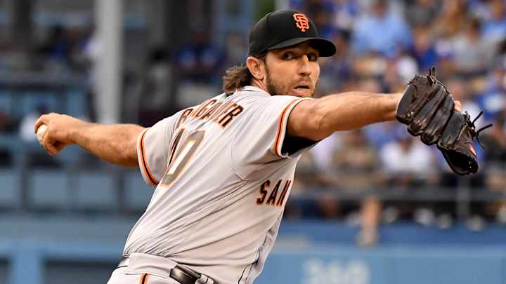 Madison Bumgarner Exits Game After Getting Drilled Above Left Elbow, X-Rays Negative