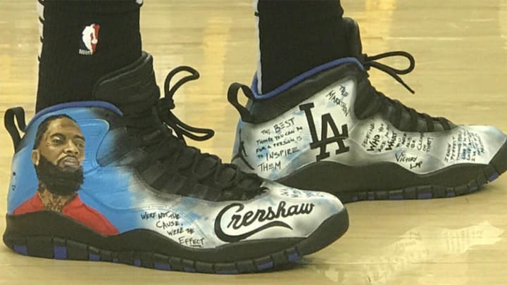 Clippers' Montrezl Harrell Honors Nipsey Hussle With Custom Sneakers