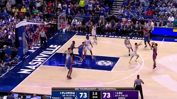 Watch: Florida's Andrew Nemhbard Sinks Last-Second Shot to Upset LSU in SEC Tournament Watch: Florida's Andrew Nemhbard Sinks Last-Second Shot to Upset LSU in SEC Tournament