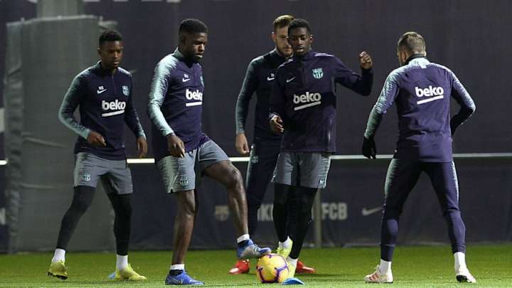 Umtiti se entrena con normalidad y pretende jugar este fin de semana