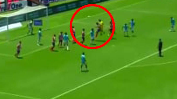 Portero de Pachuca sub-15 anota gol de último minuto ante el Atlético de Madrid