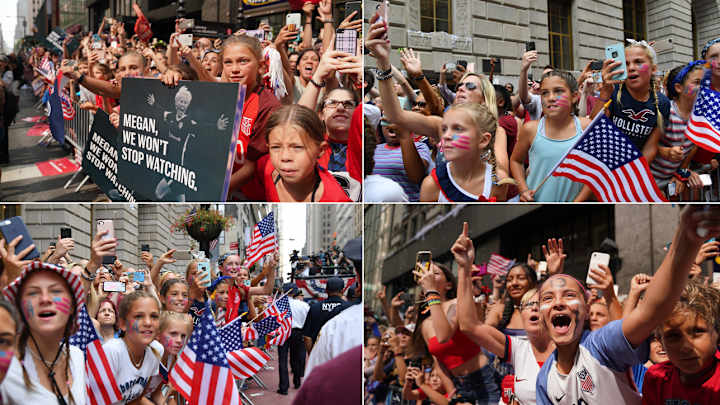 USWNT's Inspirational Impact Clear at Women's World Cup Victory Parade