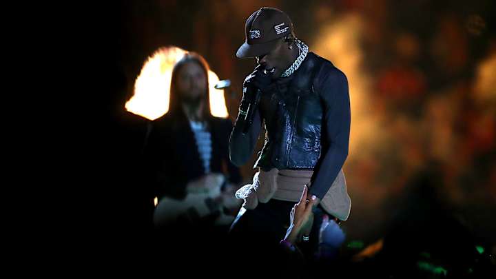 Watch: Travis Scott Performs 'Sicko Mode' During Super Bowl LIII Halftime Show