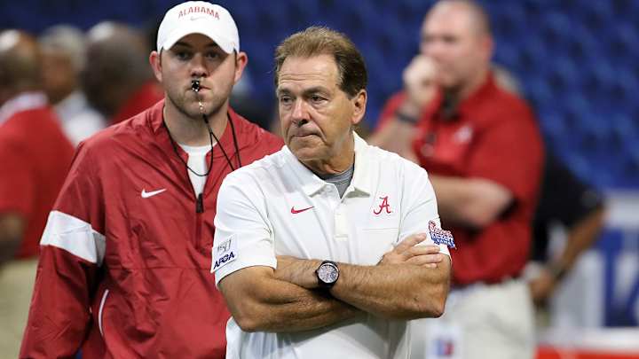 Nick Saban Calls Out Students for Leaving Early in Blowout Win vs. New Mexico State Nick Saban Calls Out Students for Leaving Early in Blowout Win vs. New Mexico State