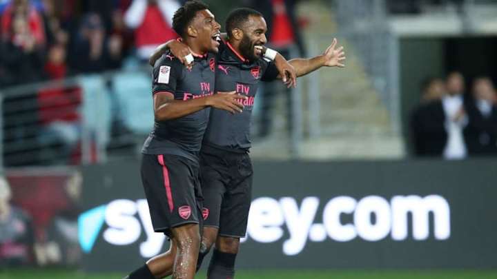 Alexandre Lacazette Posts Tribute to Alex Iwobi After Deadline Day Move to Everton