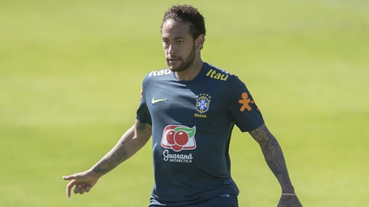 El feo gesto de Neymar al recibir un caño en el entrenamiento de la selección de Brasil