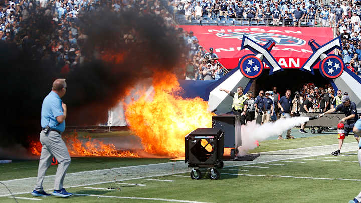 NFL Bans On-Field Pyrotechnics, Will Review Incident at Colts-Titans Game