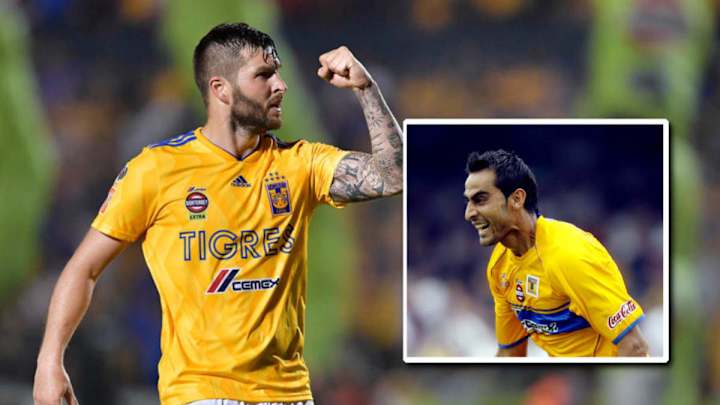 La leyenda de Tigres Walter Gaitán, visita a Gignac previo al partido contra Necaxa