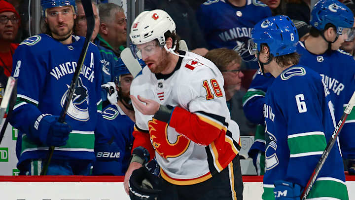 Watch: Flames' James Neal Loses Several Teeth After High Stick