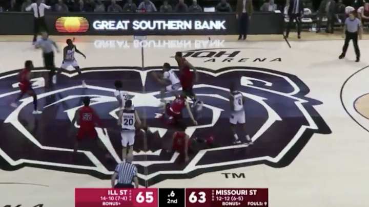 Watch: Missouri State Beats Illinois State on Half-Court Buzzer Beater