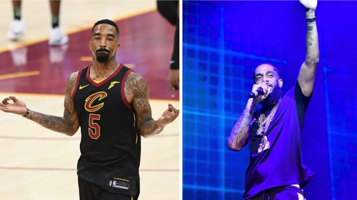 Look: J.R. Smith Gets Nipsey Hussle Leg Tattoo to Honor Slain Rapper Look: J.R. Smith Gets Nipsey Hussle Leg Tattoo to Honor Slain Rapper
