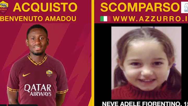 Roma Uses Transfer Signing Videos to Call Attention to Missing Children