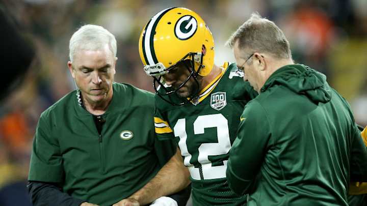 Aaron Rodgers Reveals He Had Tibial Plateau Fracture in Knee, Sprained MCL vs. Bears