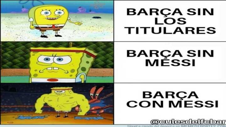 Los mejores 'memes' del empate a cero del Barça sin Messi, la titularidad de Boateng y más