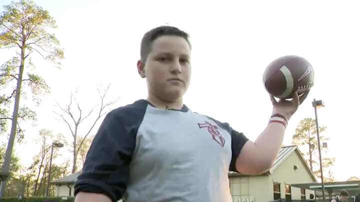 Watch: Calder Hodge, 13, Born with No Tibia Bones Dreams of Playing Football