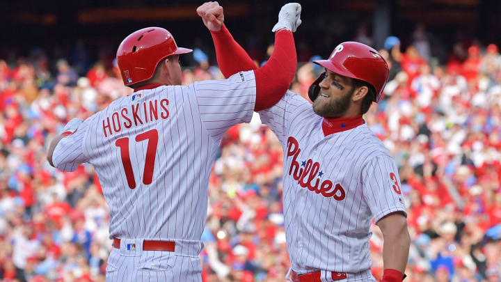 Bryce Harper Demolishes Second Home Run With Phillies And Rhys Hoskins Pays For It
