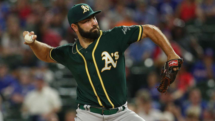 Athletics RHP Lou Trivino Out for Season With Cracked Rib After Shower Fall