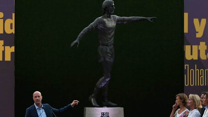 Las emotivas declaraciones de Jordi Cruyff al finalizar el homenaje a su padre Johan