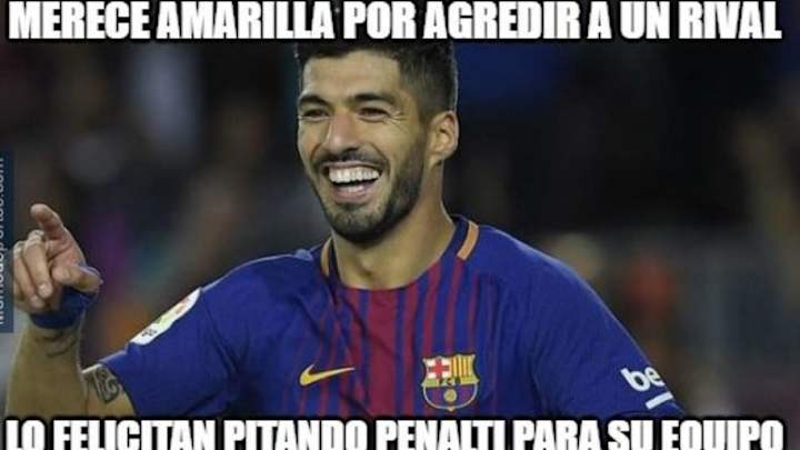 Los mejores 'memes' de la victoria del Barcelona, el penalti a Suárez, el gol de Coutinho y más
