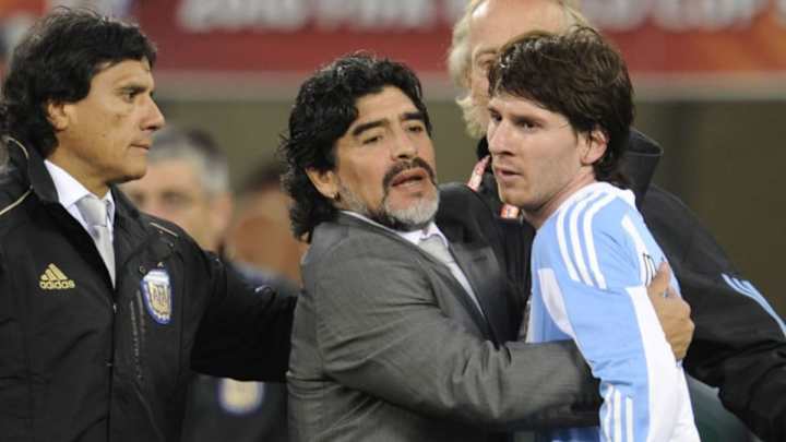 Diego Maradona Reveals the Shooting Advice He Gave to Lionel Messi at 2010 World Cup