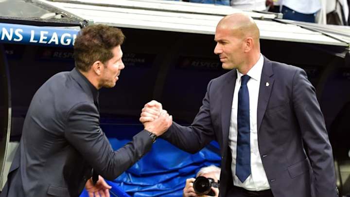Zidane elogió a Simeone antes del derbi en New York: "Hace un buen trabajo y yo le respeto mucho"