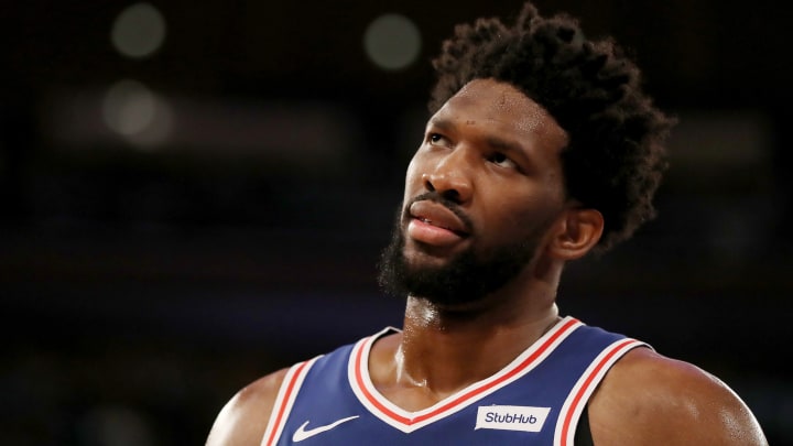 Watch: Joel Embiid Crashes Into MSG Crowd, Hurdles Over Actress Regina King