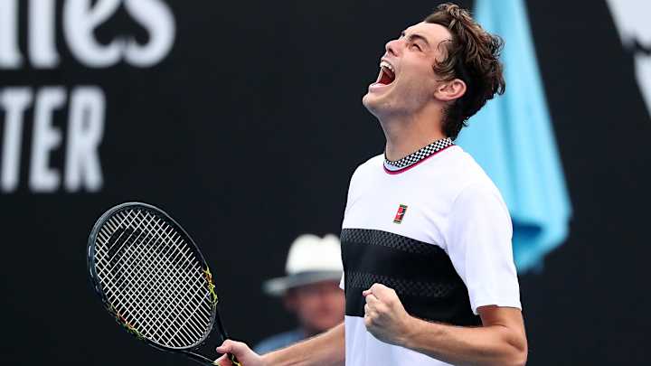 American Taylor Fritz Outlasts Gael Monfils in Marathon Match, Sets Up Meeting With Federer American Taylor Fritz Outlasts Gael Monfils in Marathon Match, Sets Up Meeting With Federer