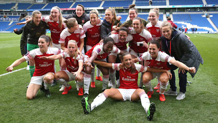 Arsenal Clinch Women's Super League Title With 4-0 Win Over Brighton on Sunday Arsenal Clinch Women's Super League Title With 4-0 Win Over Brighton on Sunday