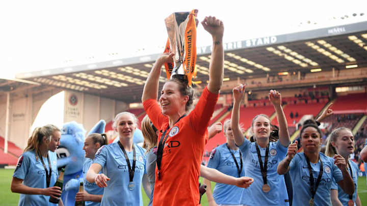 Nick Cushing Hails Karen Bardsley After Man City Goalkeeper's Penalty Heroics in Cup Final Win Nick Cushing Hails Karen Bardsley After Man City Goalkeeper's Penalty Heroics in Cup Final Win
