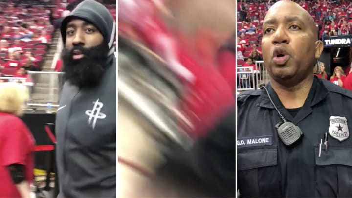 Watch: James Harden Smacks Obnoxious Heckler’s Phone