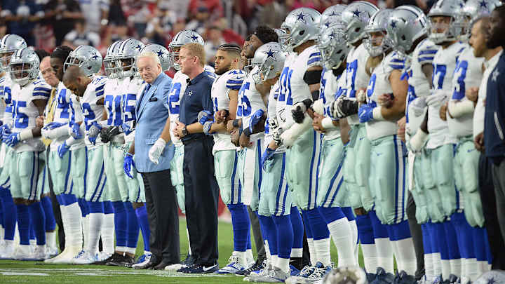 Stephen Jones: Players to Stand for National Anthem 'If They Want to be a Dallas Cowboy' Stephen Jones: Players to Stand for National Anthem 'If They Want to be a Dallas Cowboy'