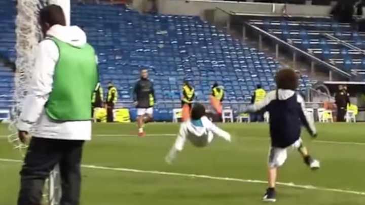 HEREDERO | El golazo de chilena que Cristiano Jr. marcó en el Bernabéu HEREDERO | El golazo de chilena que Cristiano Jr. marcó en el Bernabéu