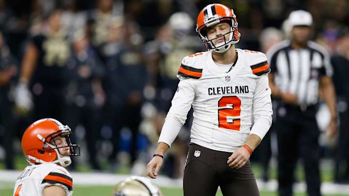 Fans Go Bonkers on Social Media After Browns' Zane Gonzalez Misses Two Late Kicks in Loss to Saints