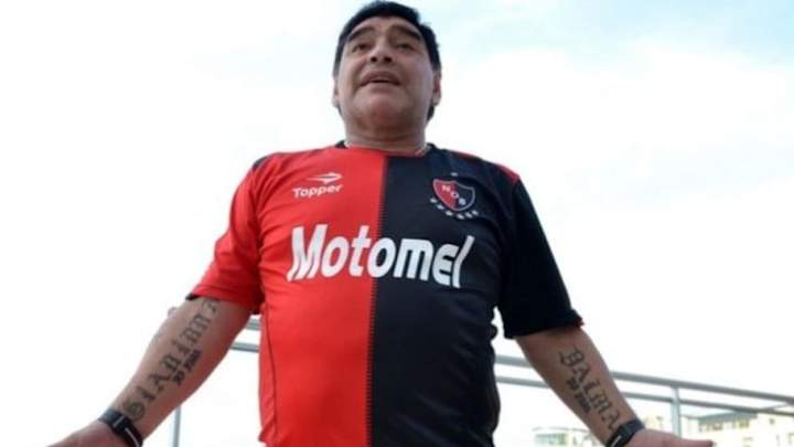 ESPECTACULAR | El homenaje de un jugador de Newell's para Diego Maradona