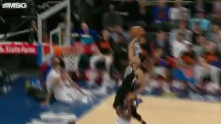 Watch: Giannis Antetokounmpo Jumps Over Tim Hardaway Jr. to Finish Alley-Oop