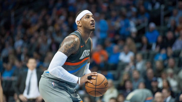 Carmelo Anthony Says a Future Bench Role with the Thunder is 'Out of the Question'