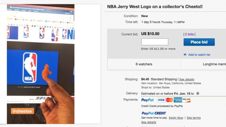 Someone is Auctioning Off a Cheeto Shaped Like the NBA Logo Someone is Auctioning Off a Cheeto Shaped Like the NBA Logo