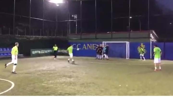 VIDEO: Still Got it! Roma Legend Totti Scores Cheeky Free Kick During 5-a-Side Match